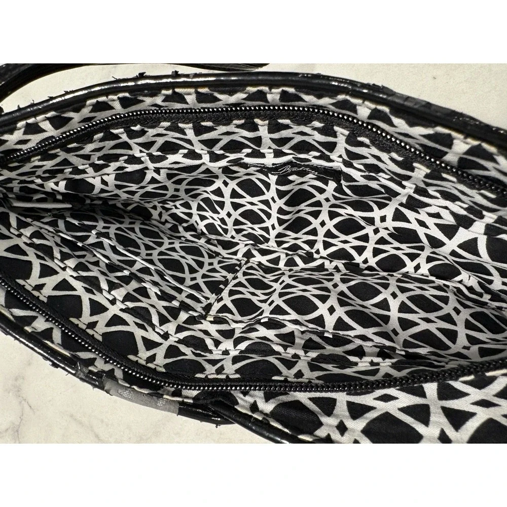 Vera Bradley Night & Day Clutch Wristlet Wallet Black White Pattern Retired